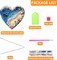 Diamond Painting Kits Hanging Pendant, Beach Diamond Art Kits for Adults, Special Shaped Rhinestone Valentine's Day Gift Diamond Art, Double Sided Summer Decor for Garden Window (8 x 8inch)